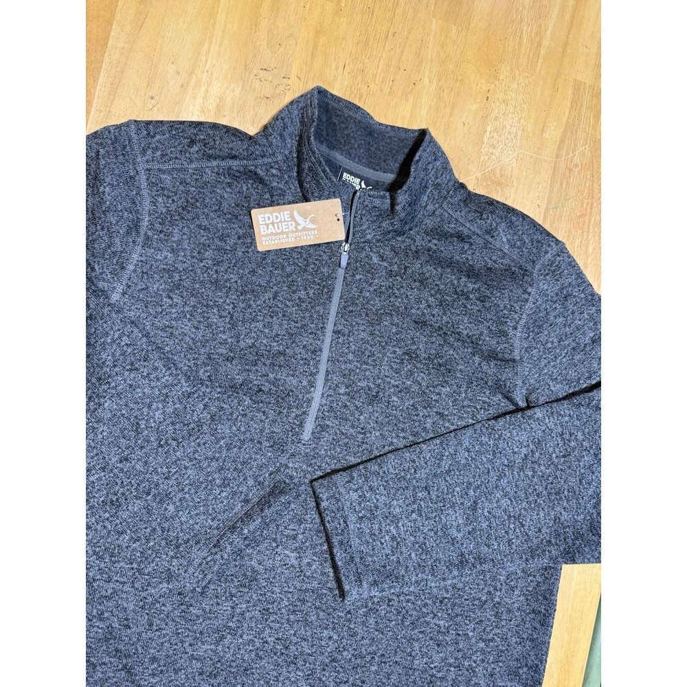 Eddie Bauer Men's XXL Radiator Fleece 1/4 Zip Pullover Slate Gray NWT